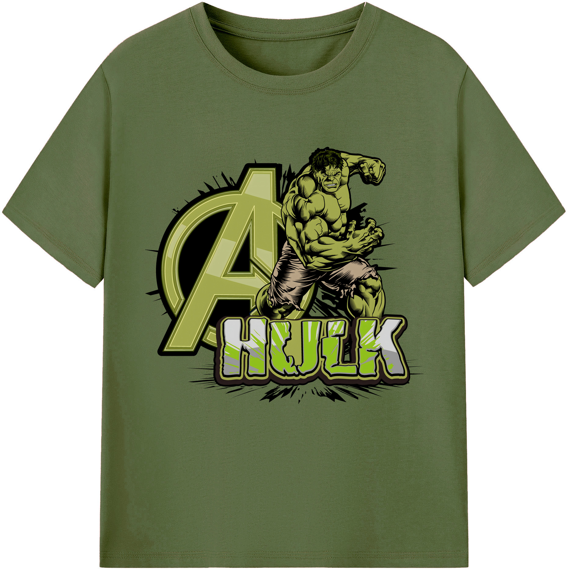 （画像用） アベンジャーズ The Avengers 綿100％半袖Tシャツ（フロントプリント）
